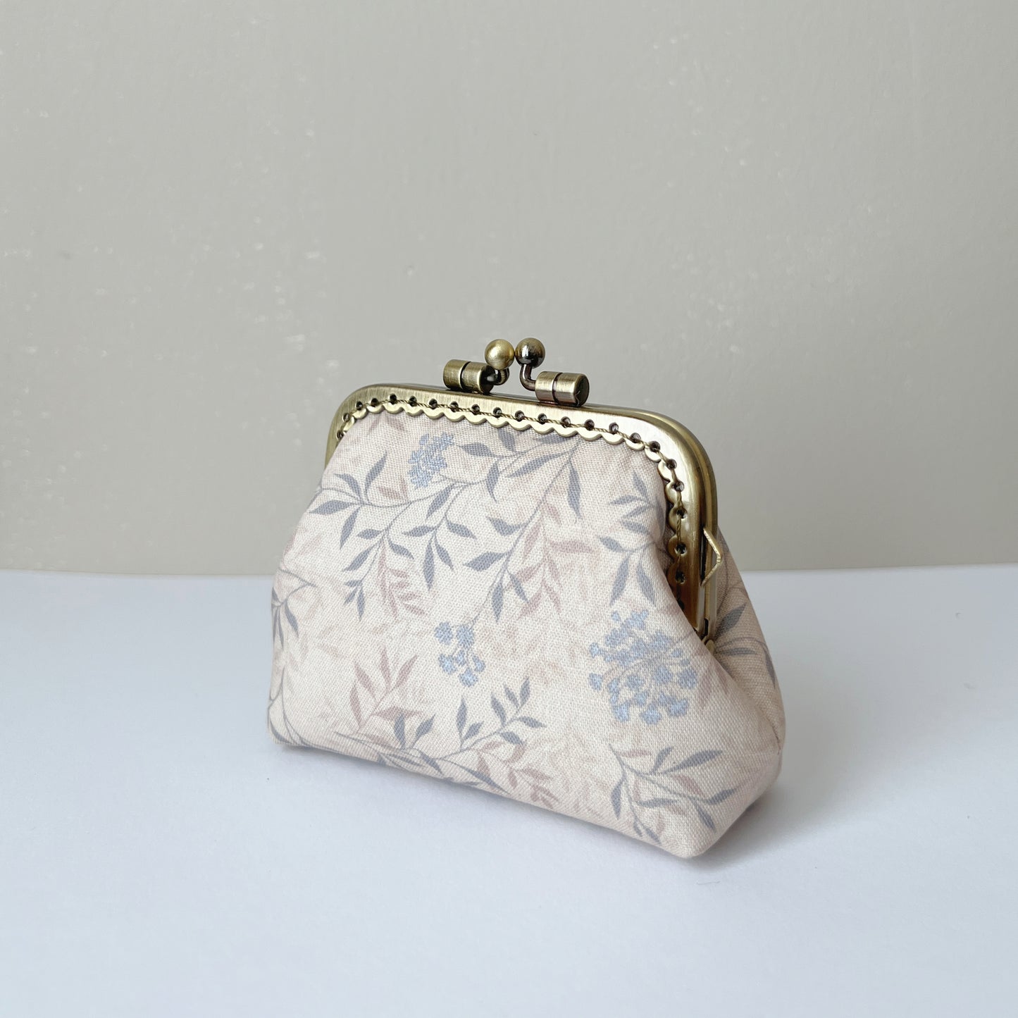 Vintage Forest - Handmade Fabric Kiss Lock Purse