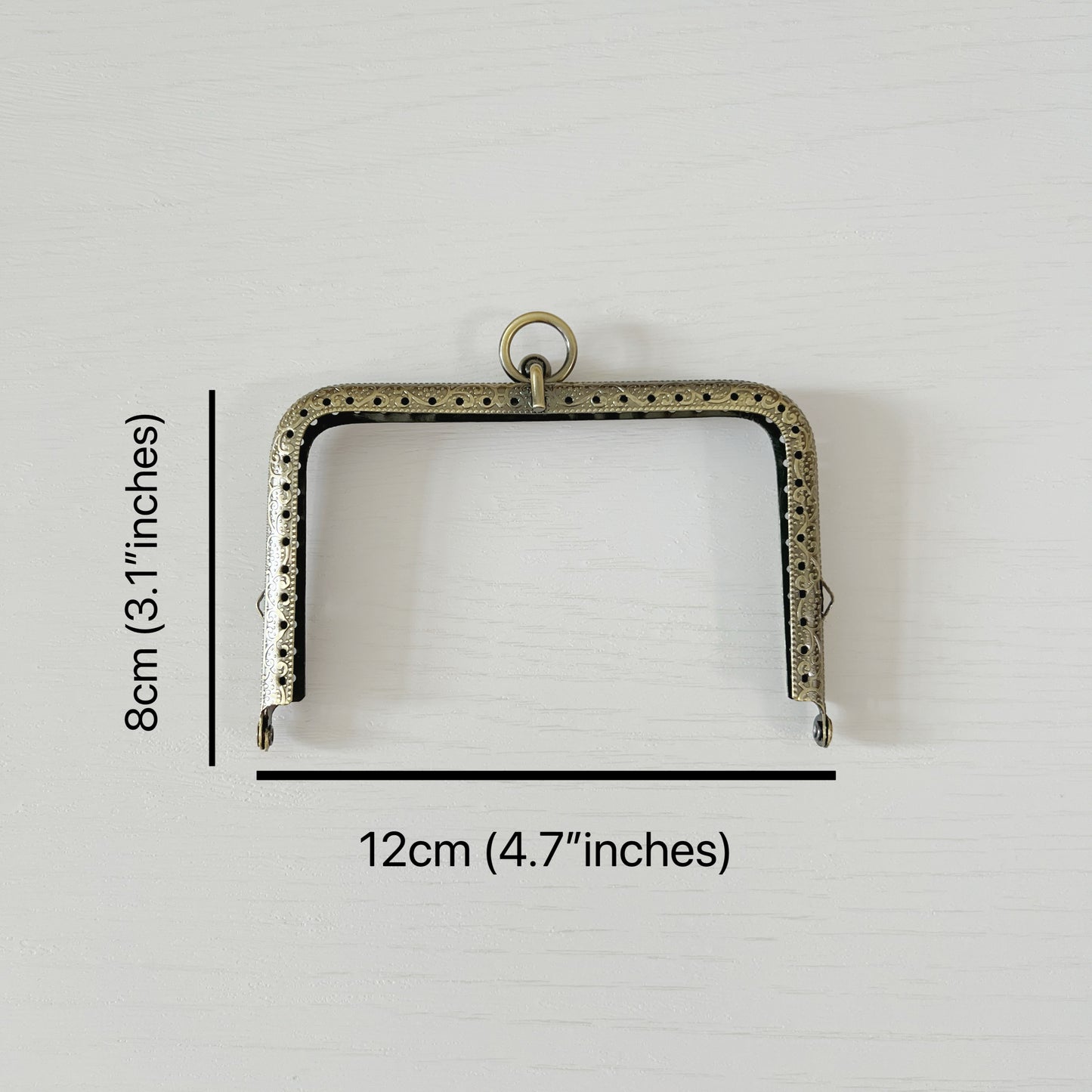 Vintage Style Kiss Lock Metal Clasp - Athena Clasps