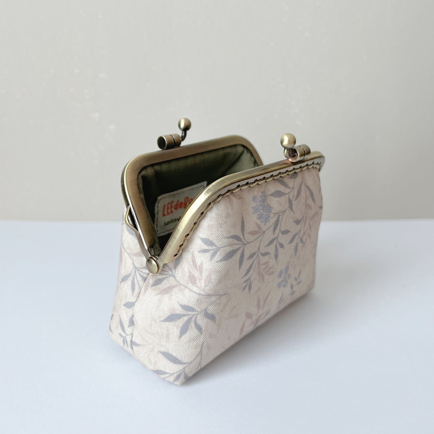 Vintage Forest - Handmade Fabric Kiss Lock Purse