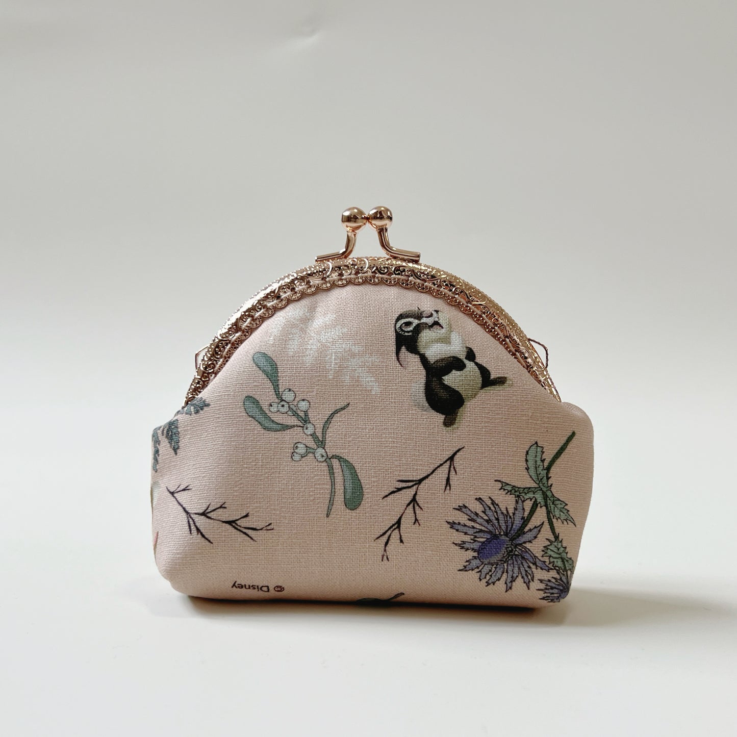 Handmade Kiss Lock Purse - Pink Forest Fairy Tale