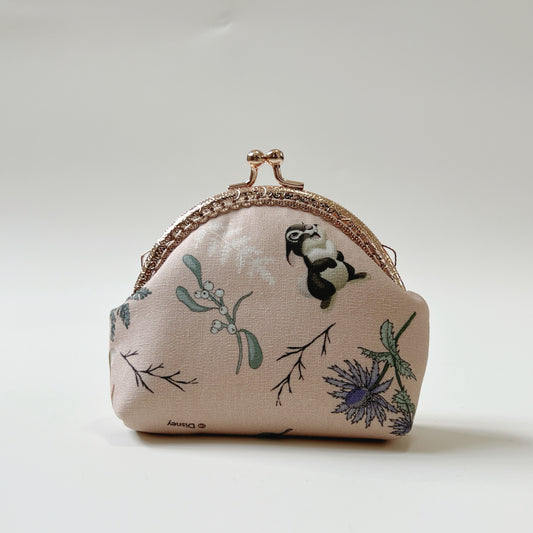 Handmade Kiss Lock Purse - Pink Forest Fairy Tale