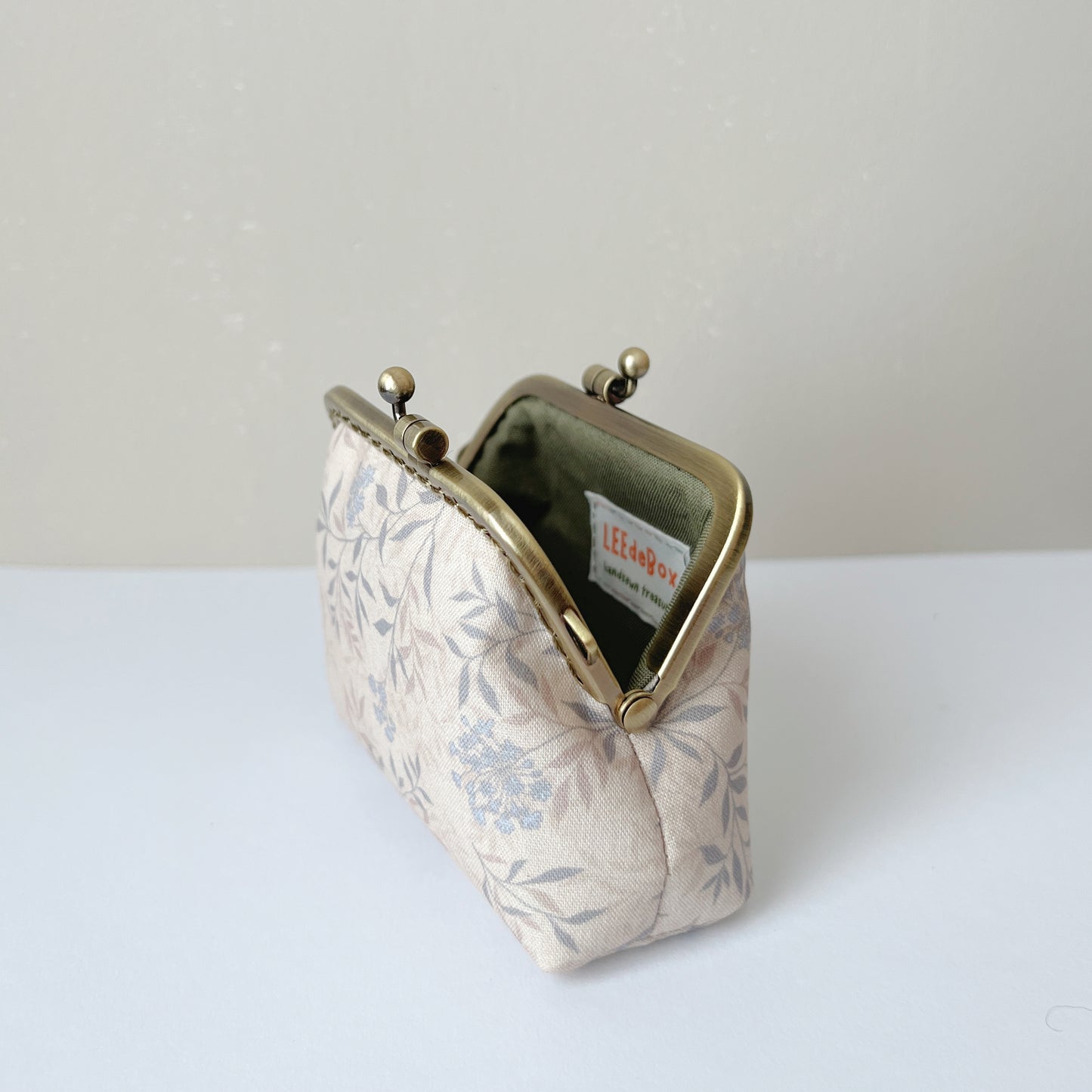 Vintage Forest - Handmade Fabric Kiss Lock Purse