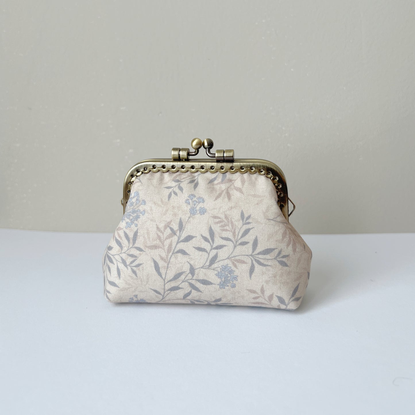 Vintage Forest - Handmade Fabric Kiss Lock Purse