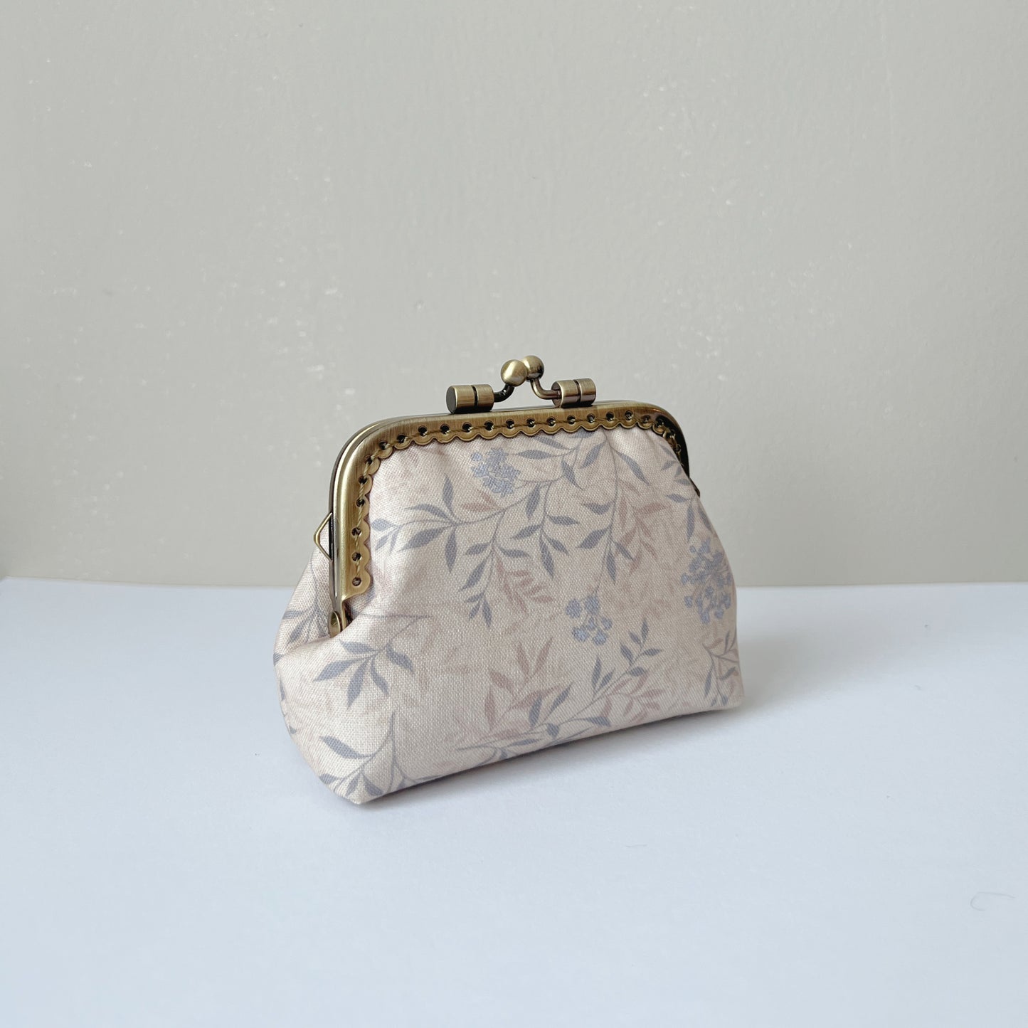Vintage Forest - Handmade Fabric Kiss Lock Purse