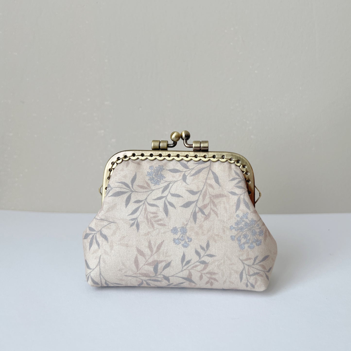 Vintage Forest - Handmade Fabric Kiss Lock Purse