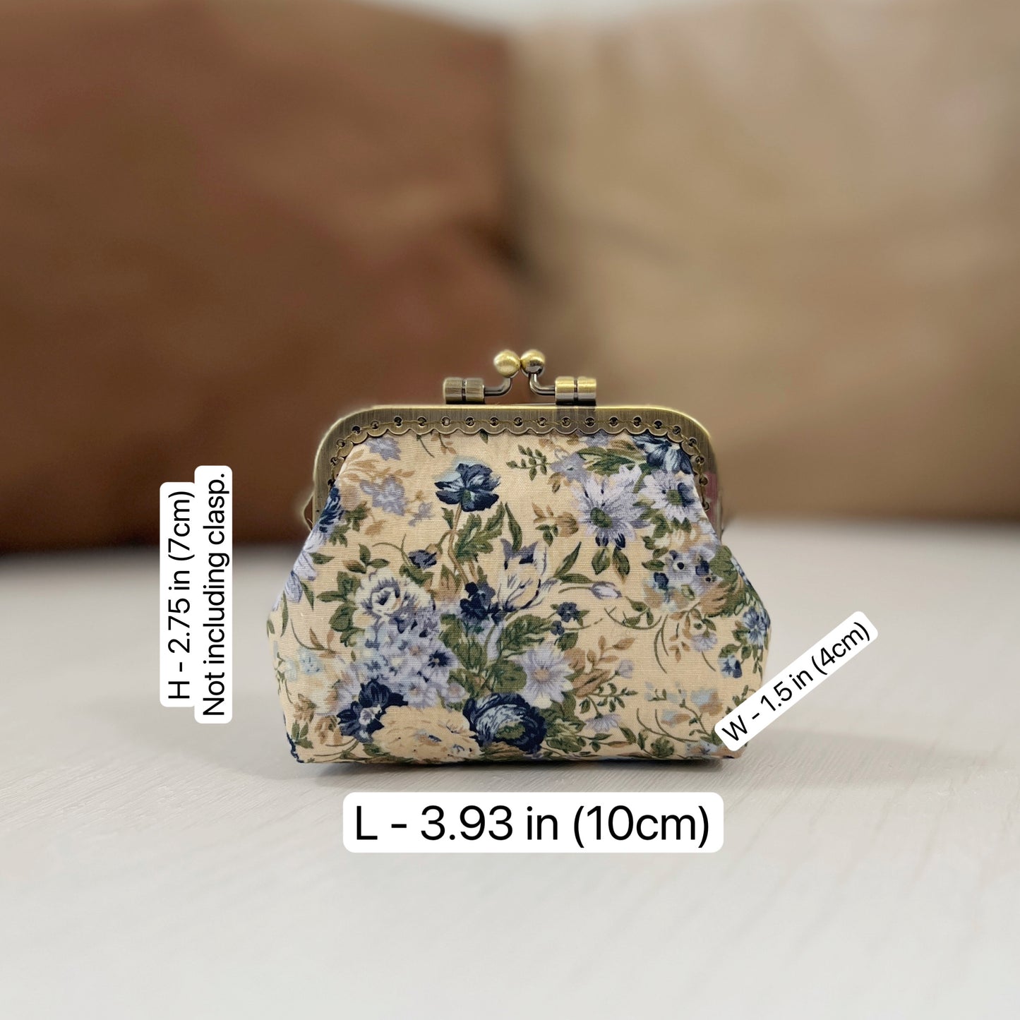Secret Garden - Handmade Fabric Kiss Lock Purse